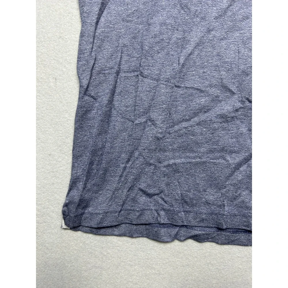 Banana Republic Polo Shirt 100% Cotton Heather Blue Large Mens